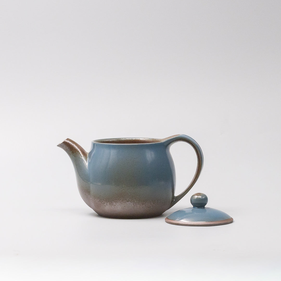 Teapot 420ml Earth Blue Glaze
