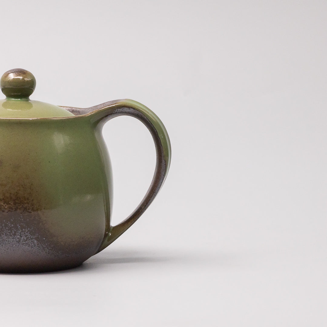 Teapot 420ml Moss Green Glaze