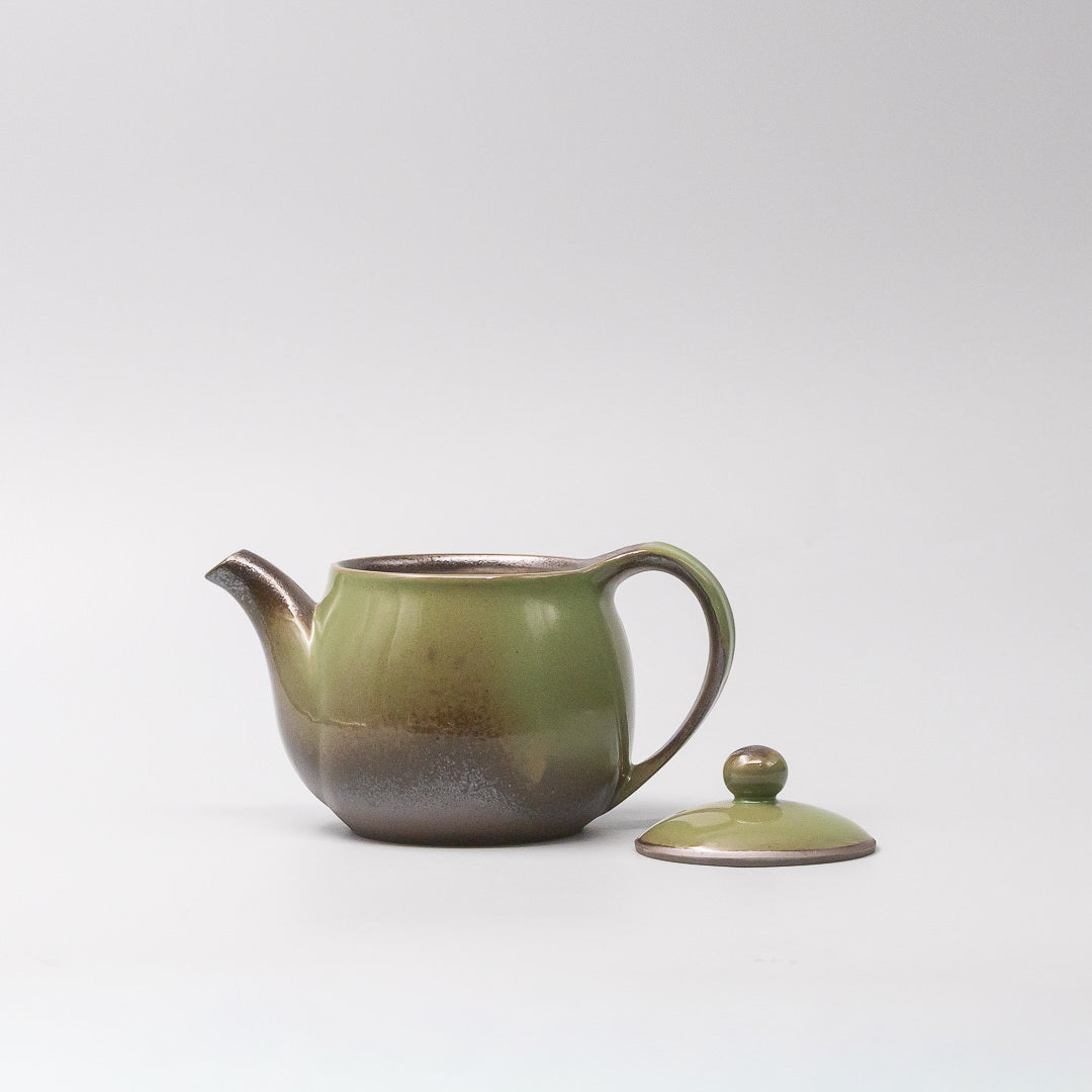 Teapot 420ml Moss Green Glaze