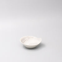 Bowl with Handle 13cm Grey Swirl Glaze