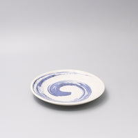 Plate 19cm Blue Swirl Glaze