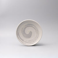 Plate 19cm Grey Swirl Glaze