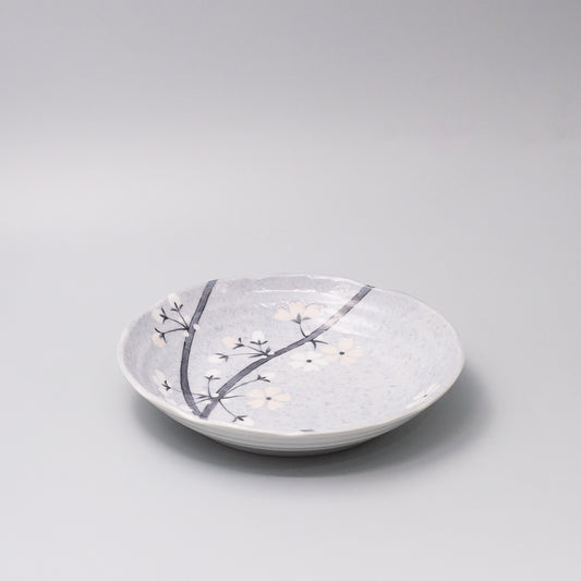 Pasta Bowl Flat 22cm Grey Sakura Design