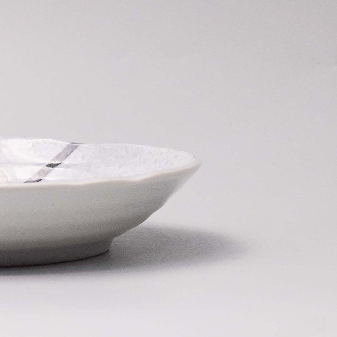 Pasta Bowl Flat 22cm Grey Sakura Design