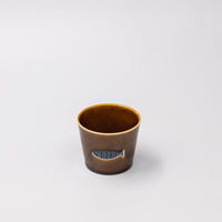 Cup Soba 8cm Brown Fish Design