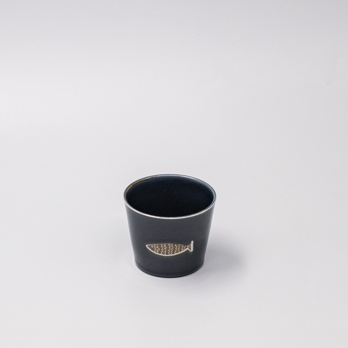 Cup Soba 8cm Navy Fish Design