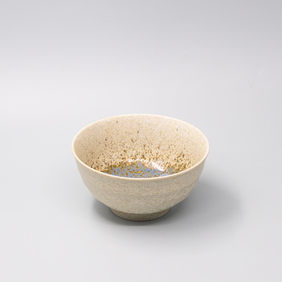 Udon Bowl Fluted 17cm Blue Puddle Glaze