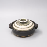 Donabe Pot 1.3L Forest Stripe Glaze