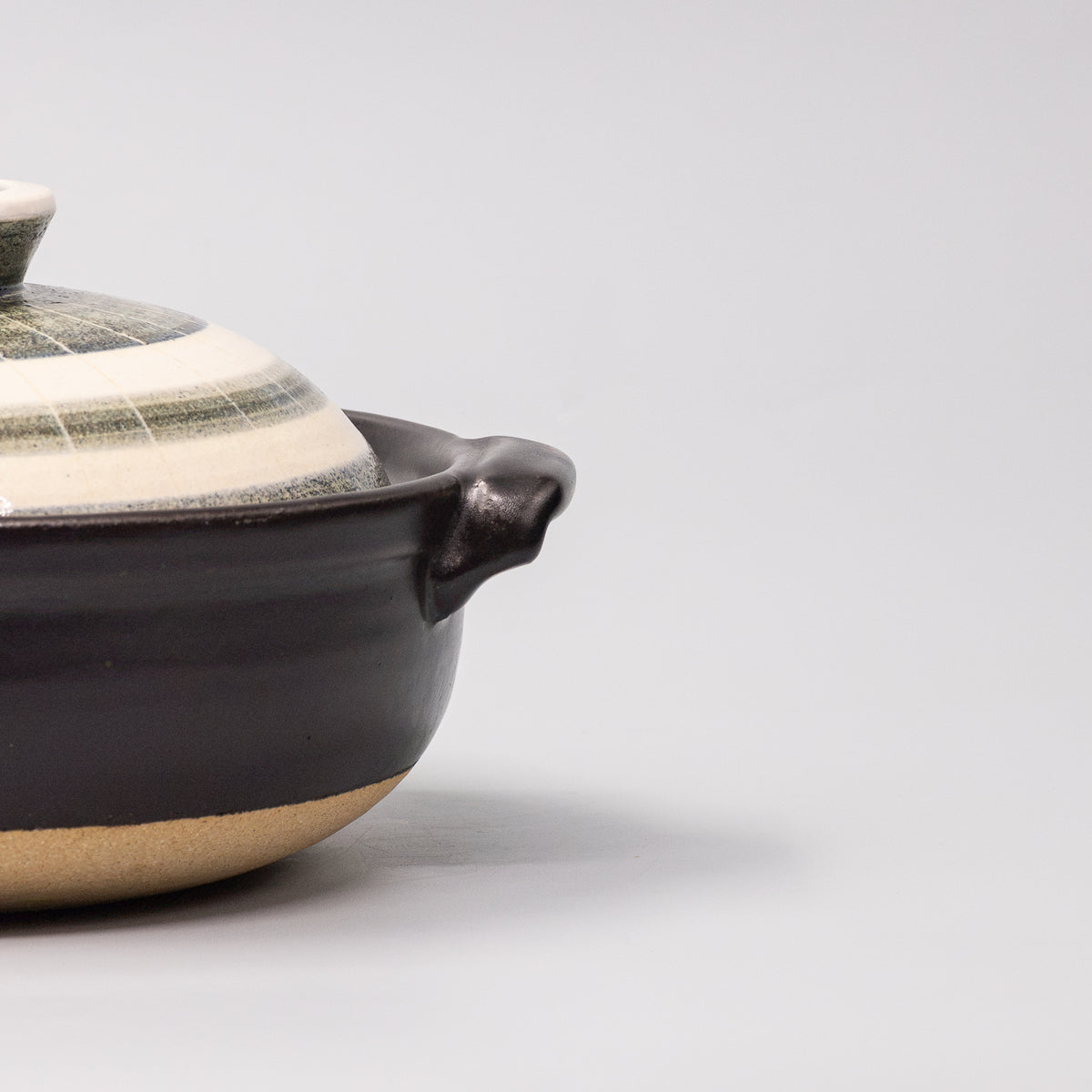Donabe Pot 1.3L Forest Stripe Glaze