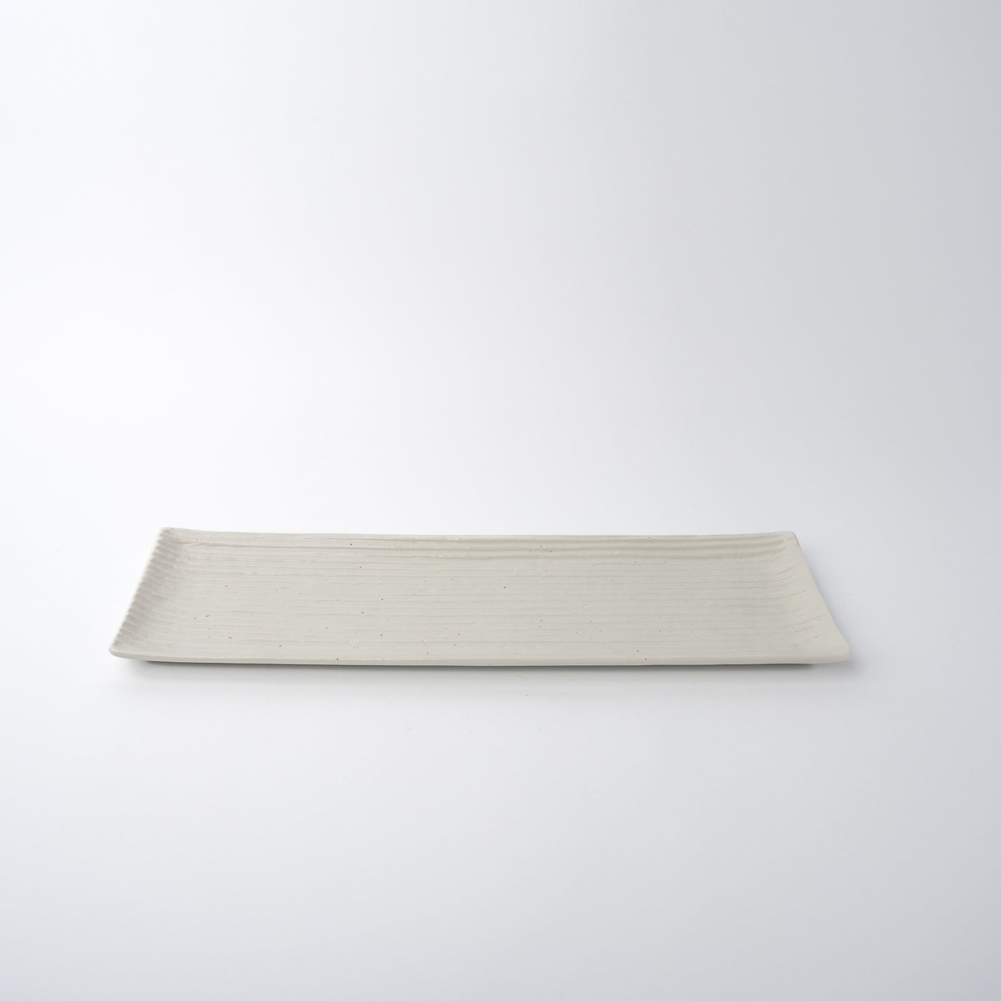 Sashimi Plate 33.2 cm / White Contour Glaze