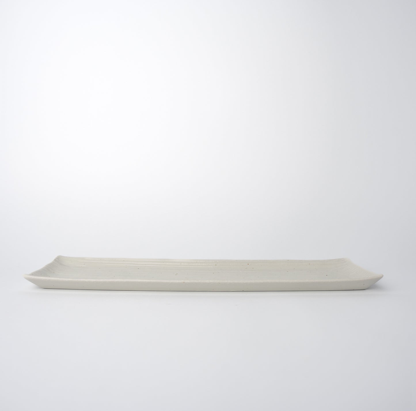 Sashimi Plate 33.2 cm / White Contour Glaze