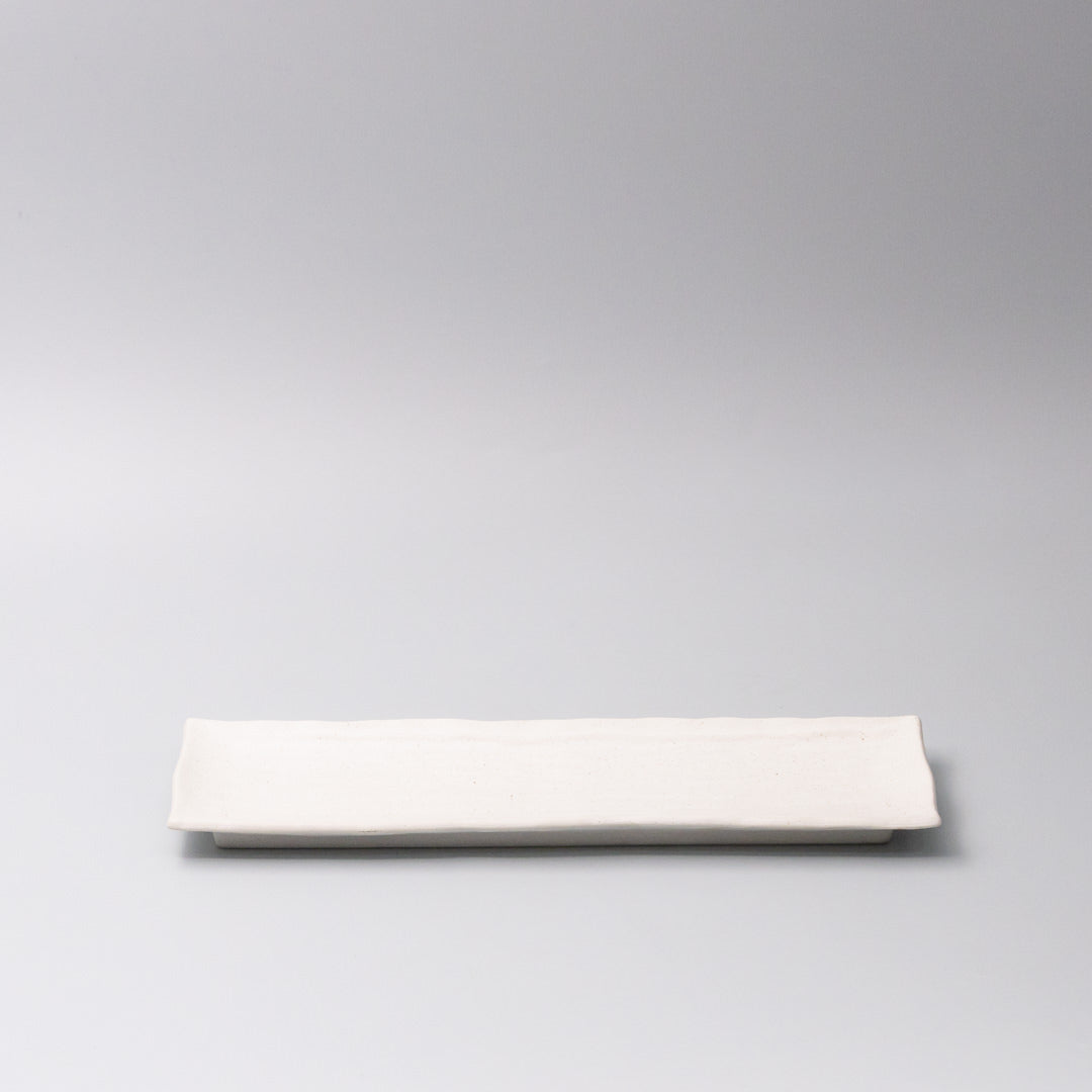 Plate Rectangular Sashimi 32cm Matte White Glaze