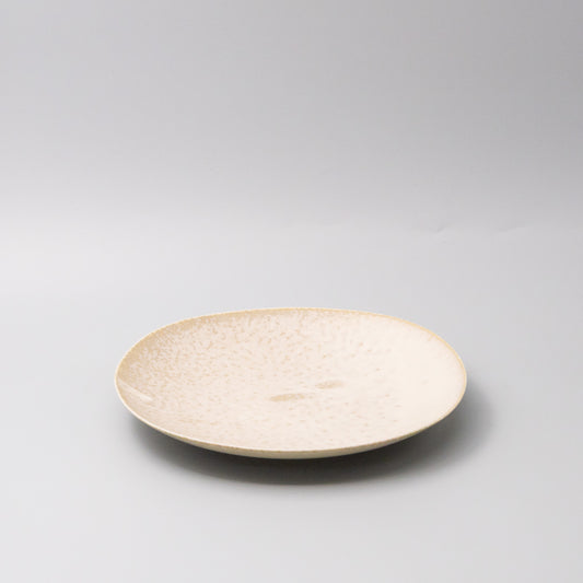 Dinner Plate 25cm White Fade Glaze