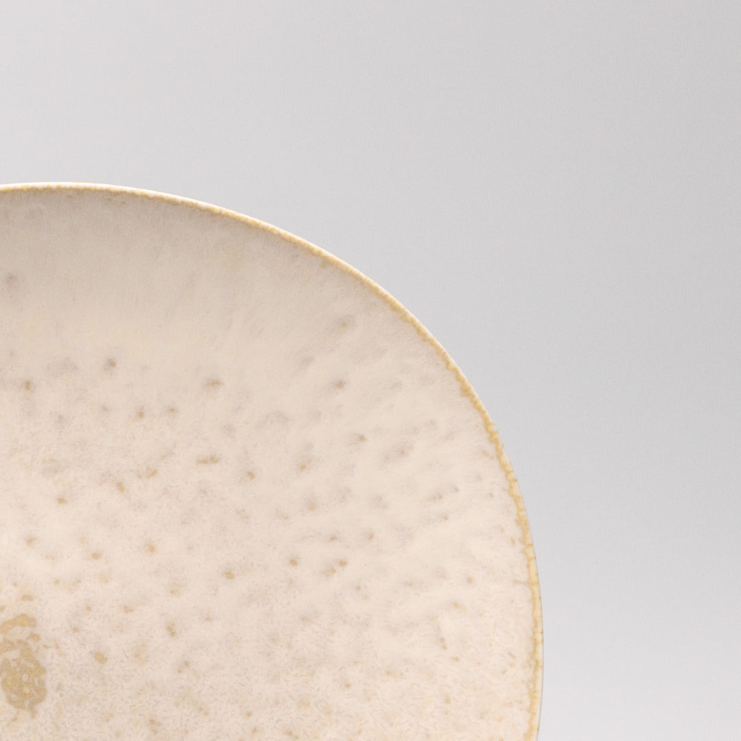 Dinner Plate 25cm White Fade Glaze