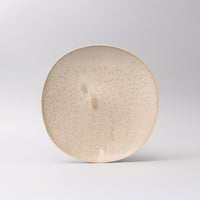 Dinner Plate Squared 25cm White Fade Glaze