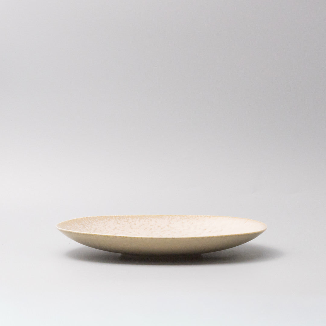 Dinner Plate 25cm White Fade Glaze