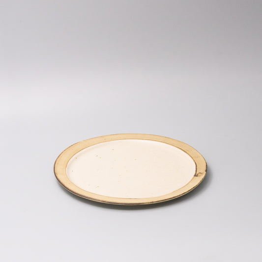 25.5cm ceramic plate piro piro glaze 45 degree angle flat plate