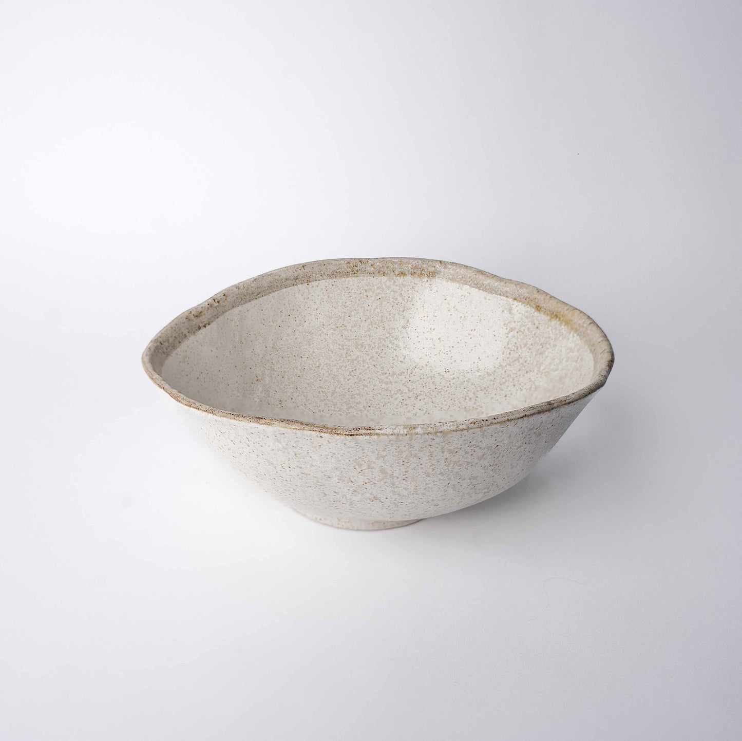 Organic Oval Serving Bowl 24cm / Flax Glaze