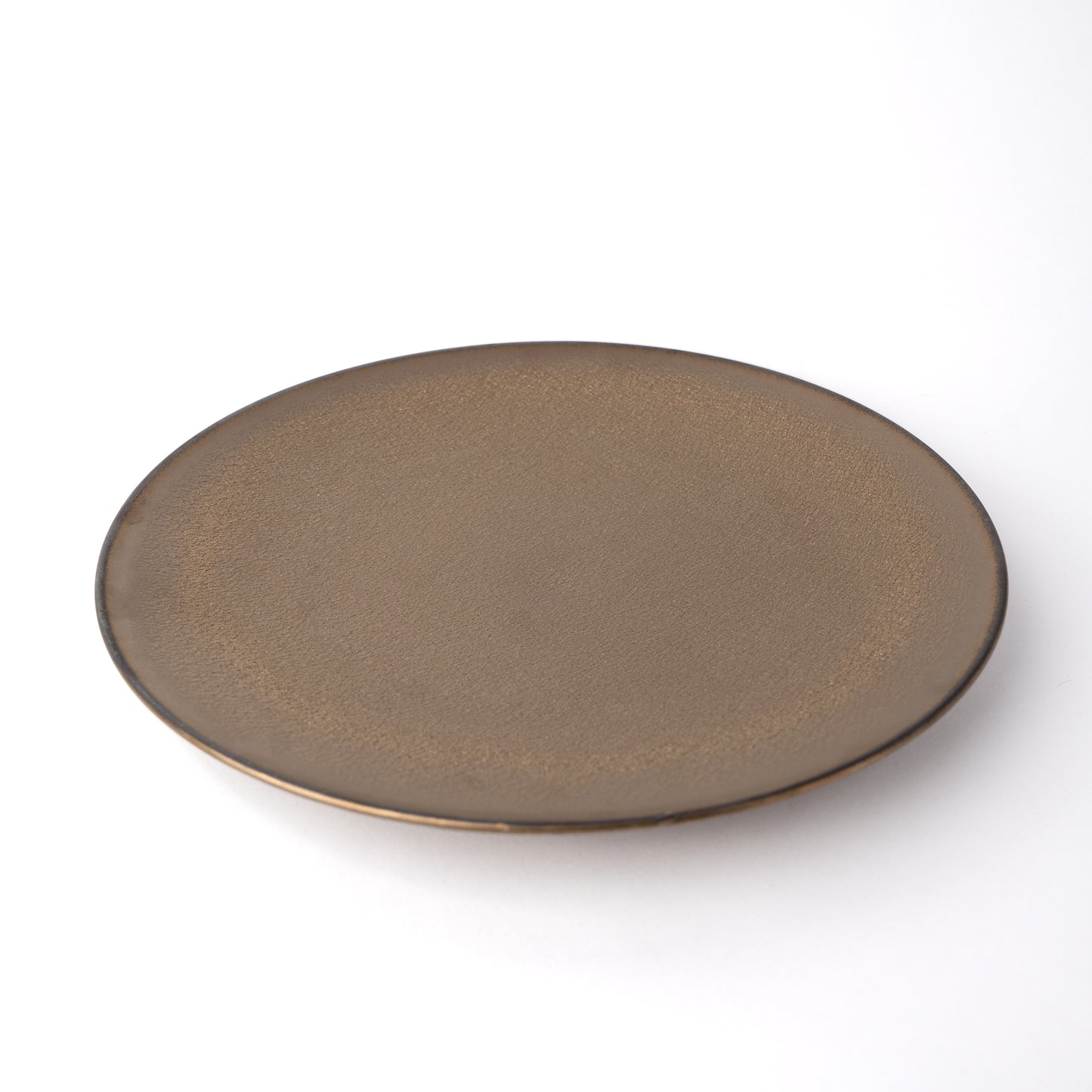 Platter 28cm, Burnished Gold Glaze