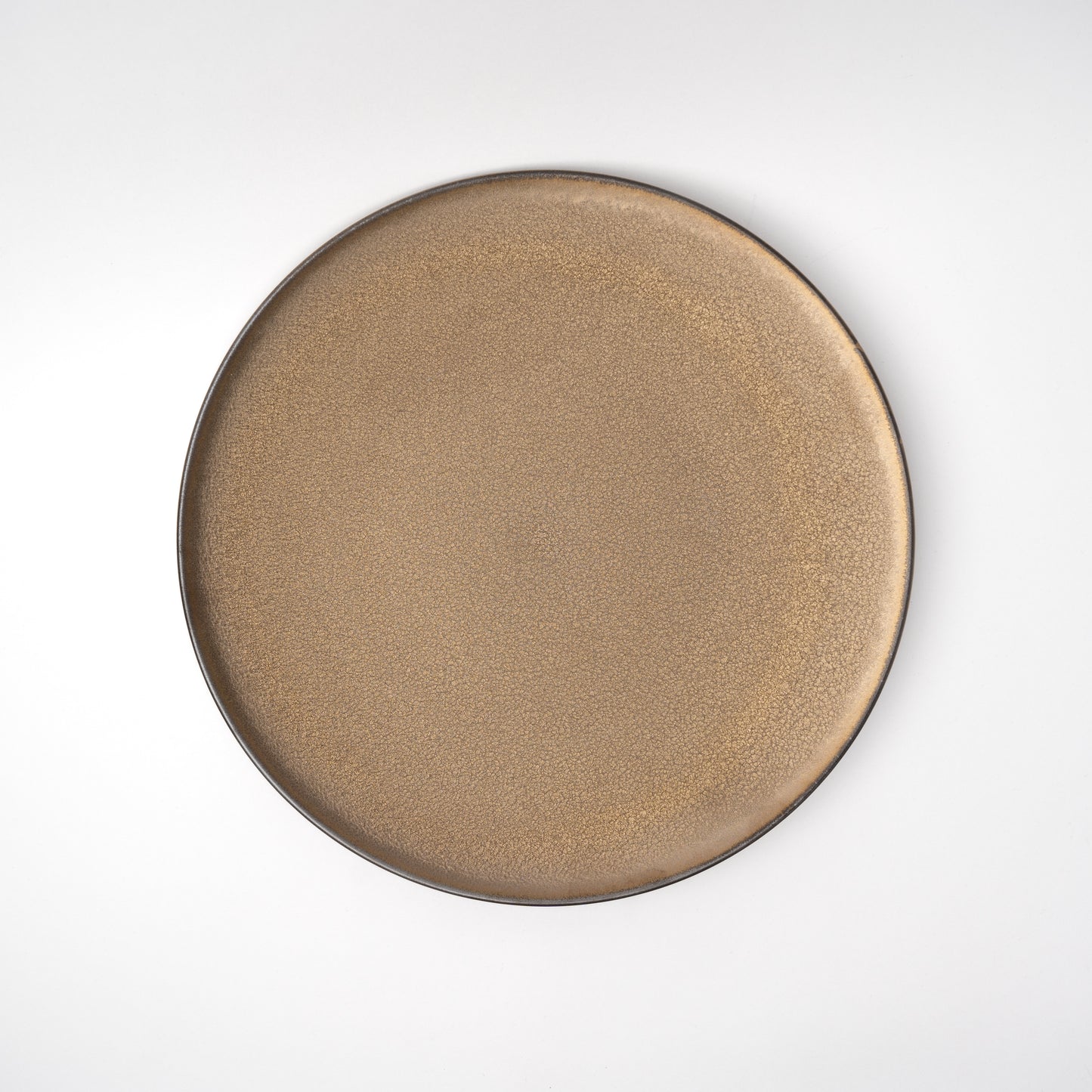 Platter 28cm, Burnished Gold Glaze