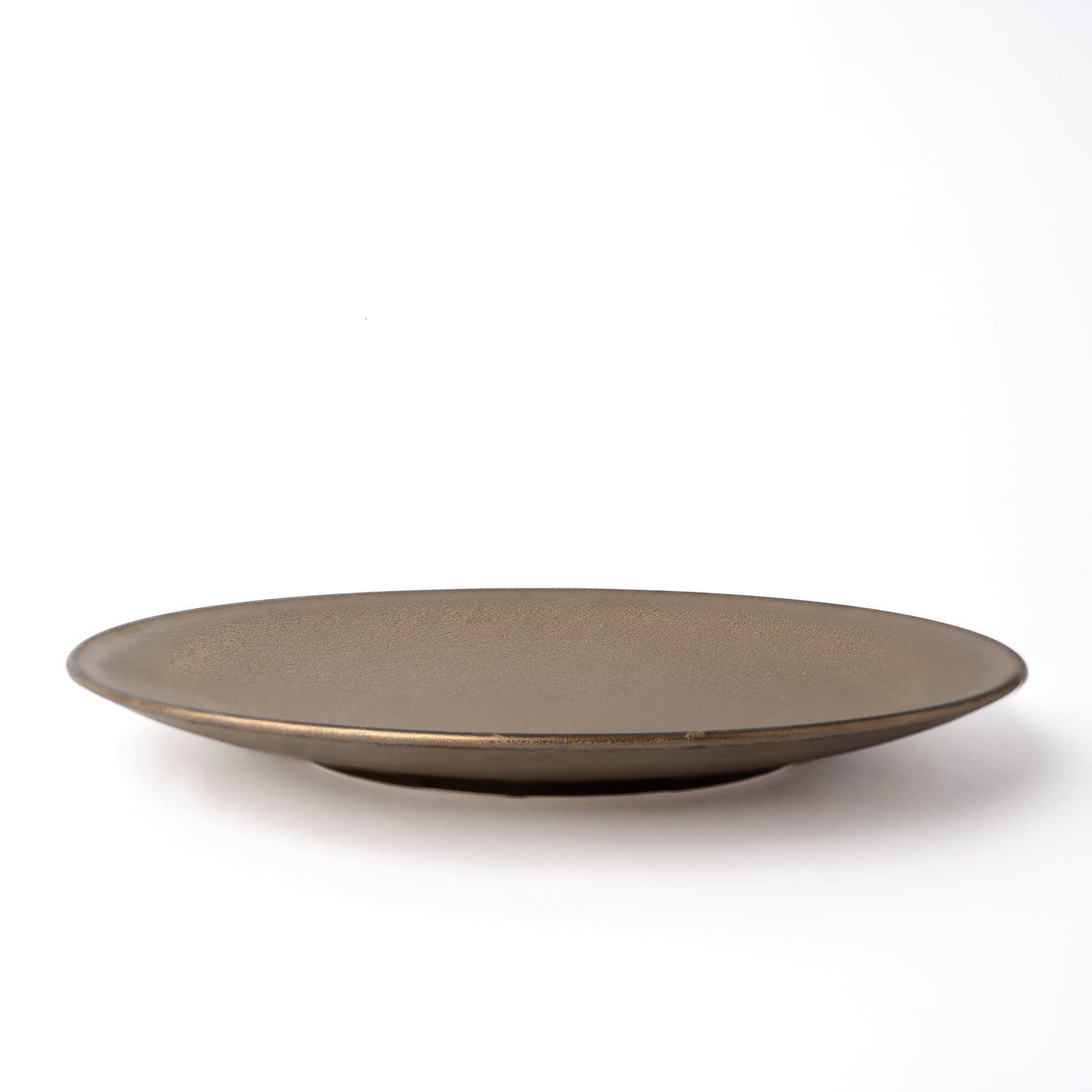 Platter 28cm, Burnished Gold Glaze