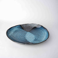 Storm Glaze / Organic Plate 25cm / 25 x 21 3.5H