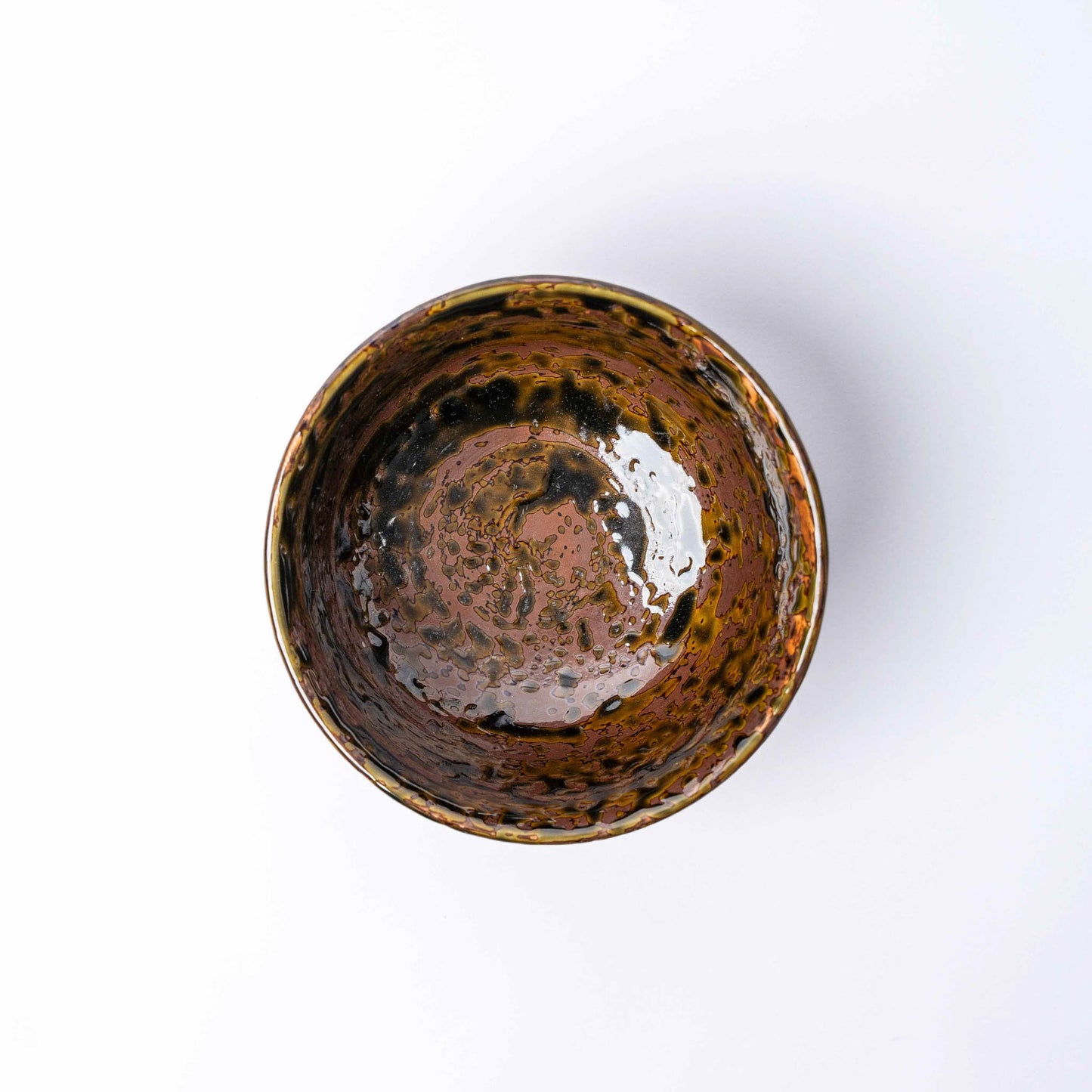 Moss Swirl Glaze / Bowl 17cm / 17H 9H / C0958