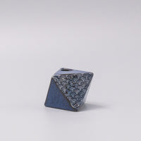 Vase Triangular Indigo Wave 130ml