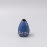 Vase Pinecone 10H Indigo Yuzen