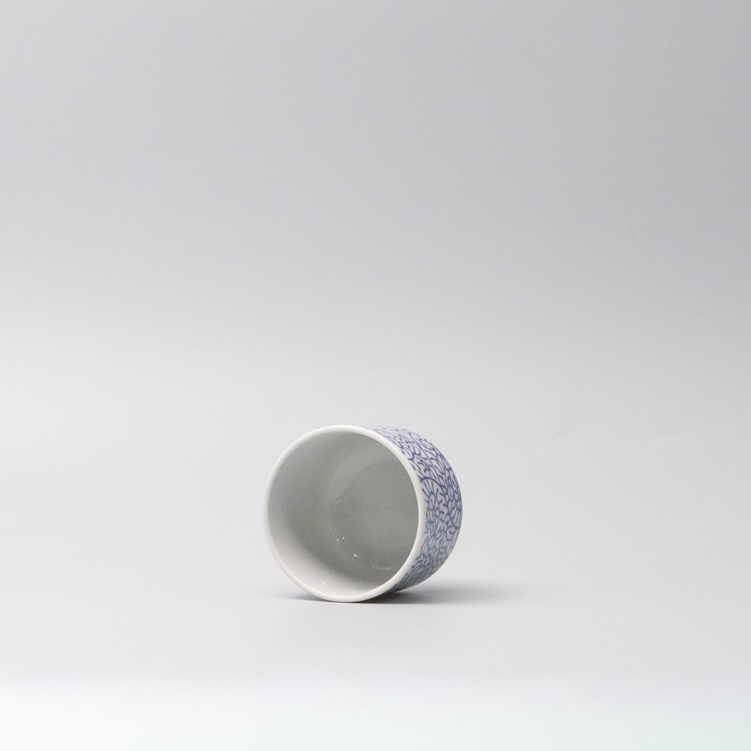 Cup Chawanmushi 170ml Blue Paisley Glaze
