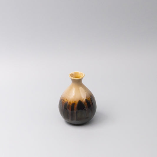 Sake Jug 300ml Black Gloss Sunflower Drip Glaze