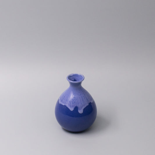 Sake Jug 300ml Cornflower Blue white Drip
