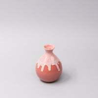 Sake Jug 300ml Pink White Drip Glaze