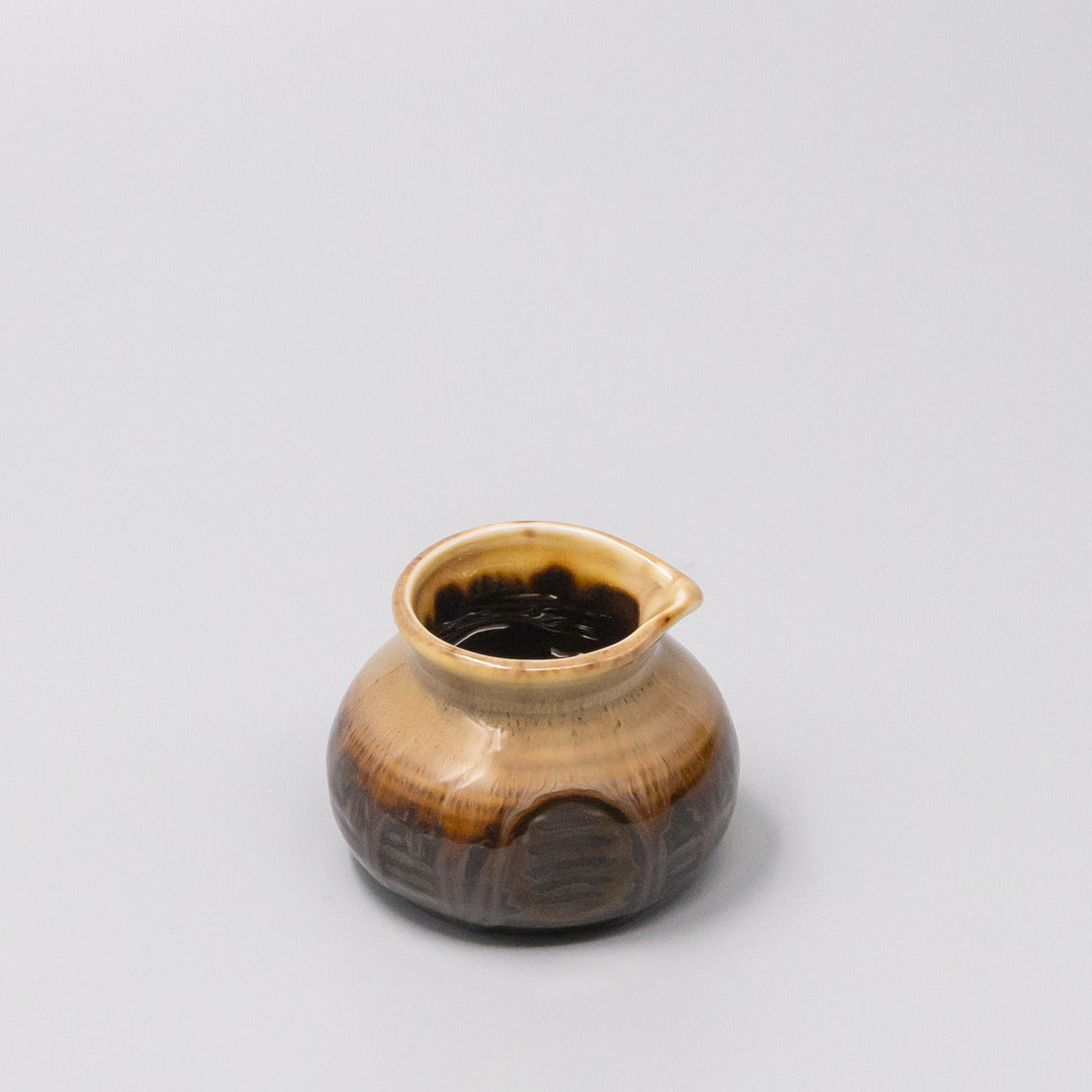 Pourer 120ml Black Gloss Sunflower Drip Glaze