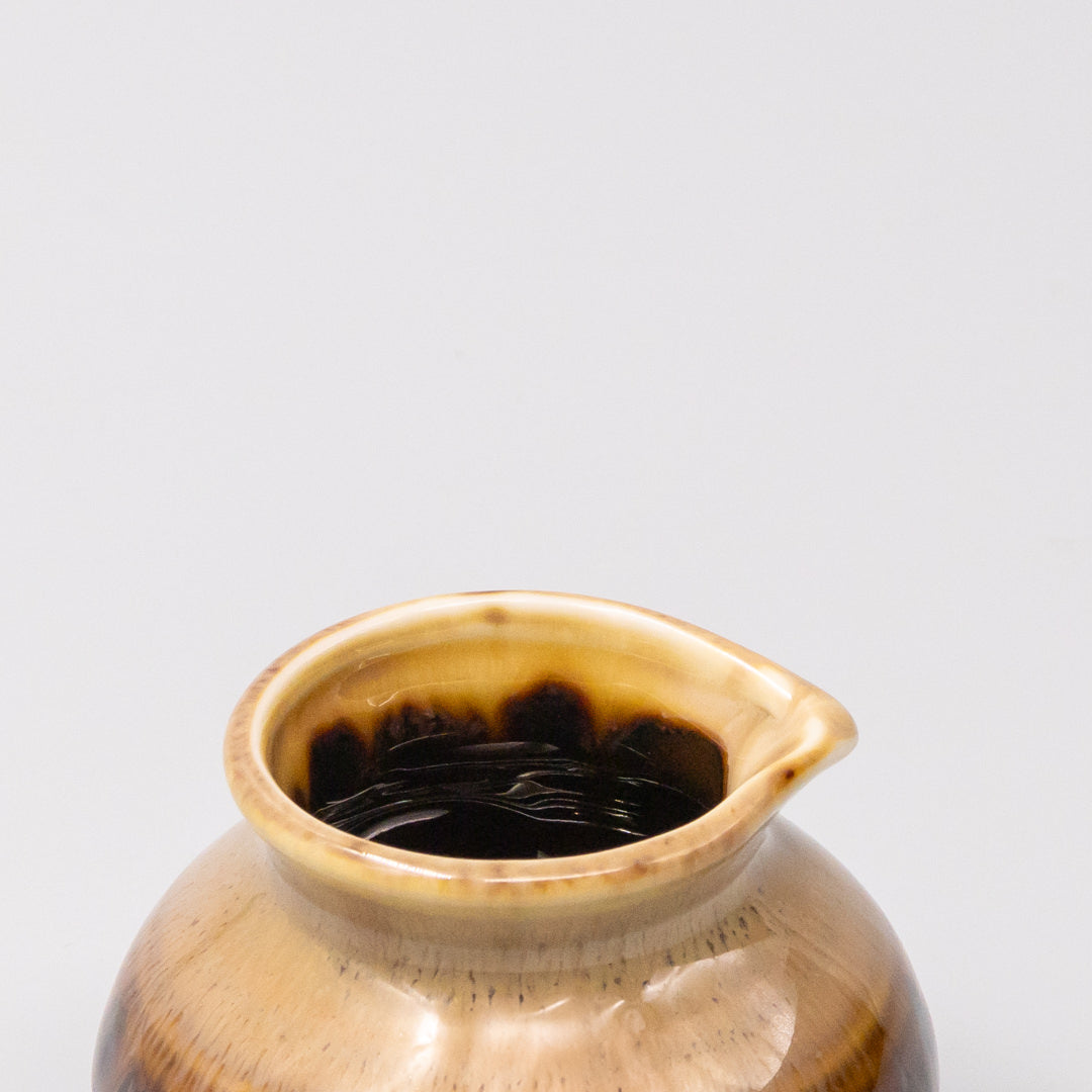 Pourer 120ml Black Gloss Sunflower Drip Glaze