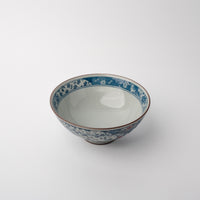 Rice Bowl 14cm Red Floral Glaze