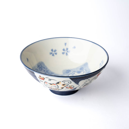 Rice Bowl 360 ml / Maneki Cat Design / 14 cm