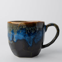 Mug Gift 260ml Bright Blue Drip Glaze