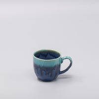 Mug Gift 260ml Cobalt Teal Drip Glaze