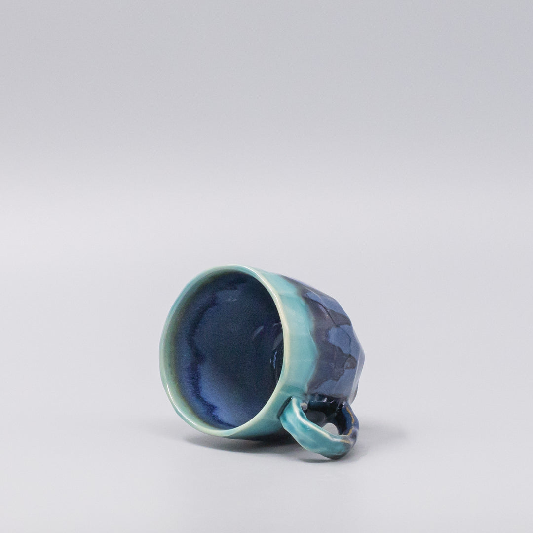 Mug Gift 250ml Cobalt Teal Drip Glaze
