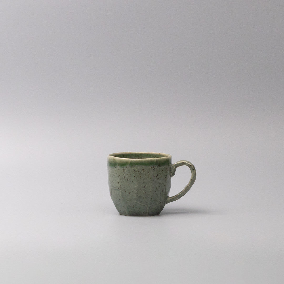 Mug Gift 250ml Oribe Green Drip Glaze