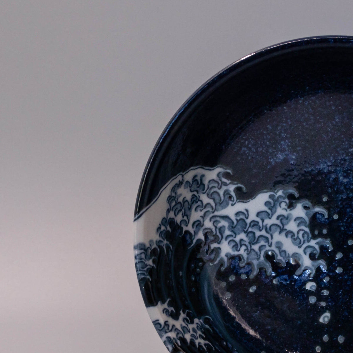 Udon Bowl 19.5cm Hokusai Great Wave Design
