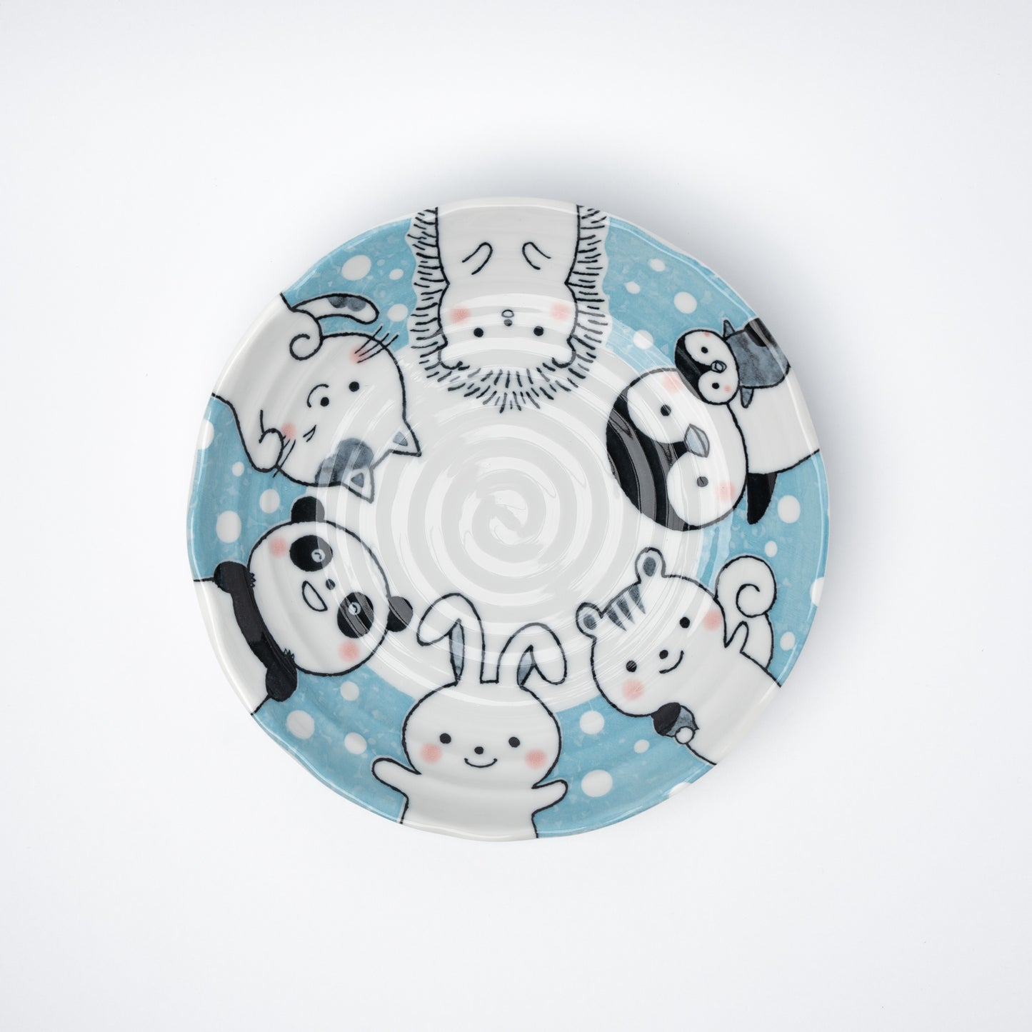 Kids Plate 22 cm / Kawaii Blue Glaze