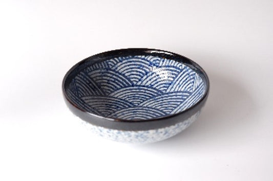 Medium Bowl, 17 cm, Blue Wave Design