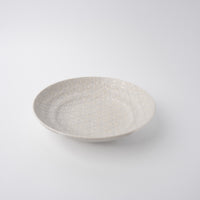 Pasta Bowl Flat 23cm White Star Glaze