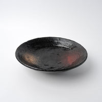 Pasta Bowl Open 24cm Black Orange Red Glaze