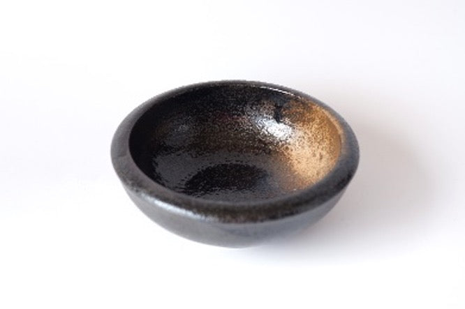 Small Bowl, 12 cm, 200 ml, Gold Brush Glaze