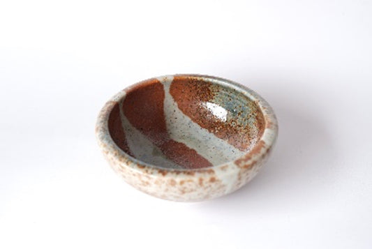 Small Bowl, 12 cm, 200 ml, Orange stripe Glaze