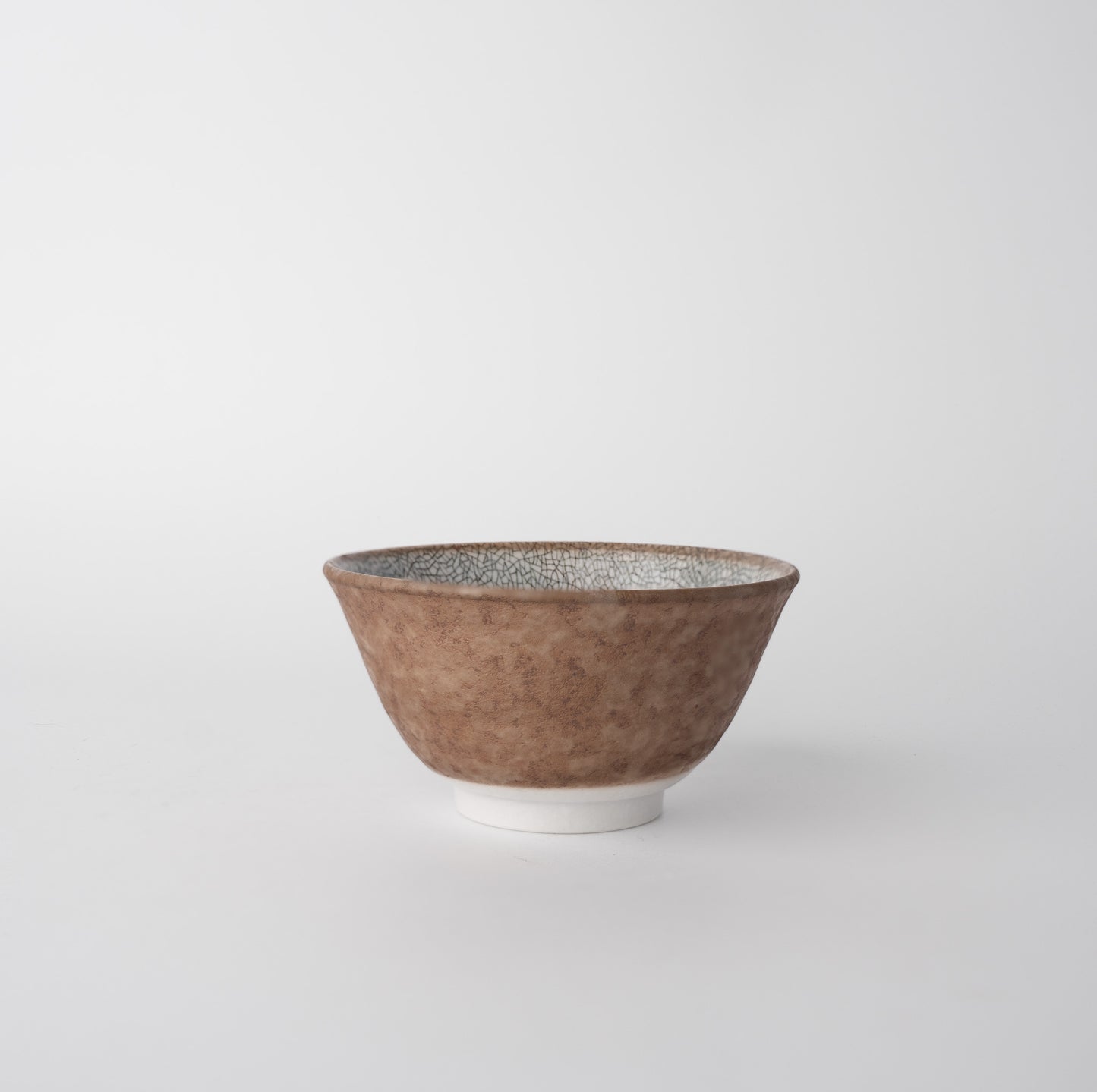 Bowl / 11D / Grey Crazed Inner Earth Outer