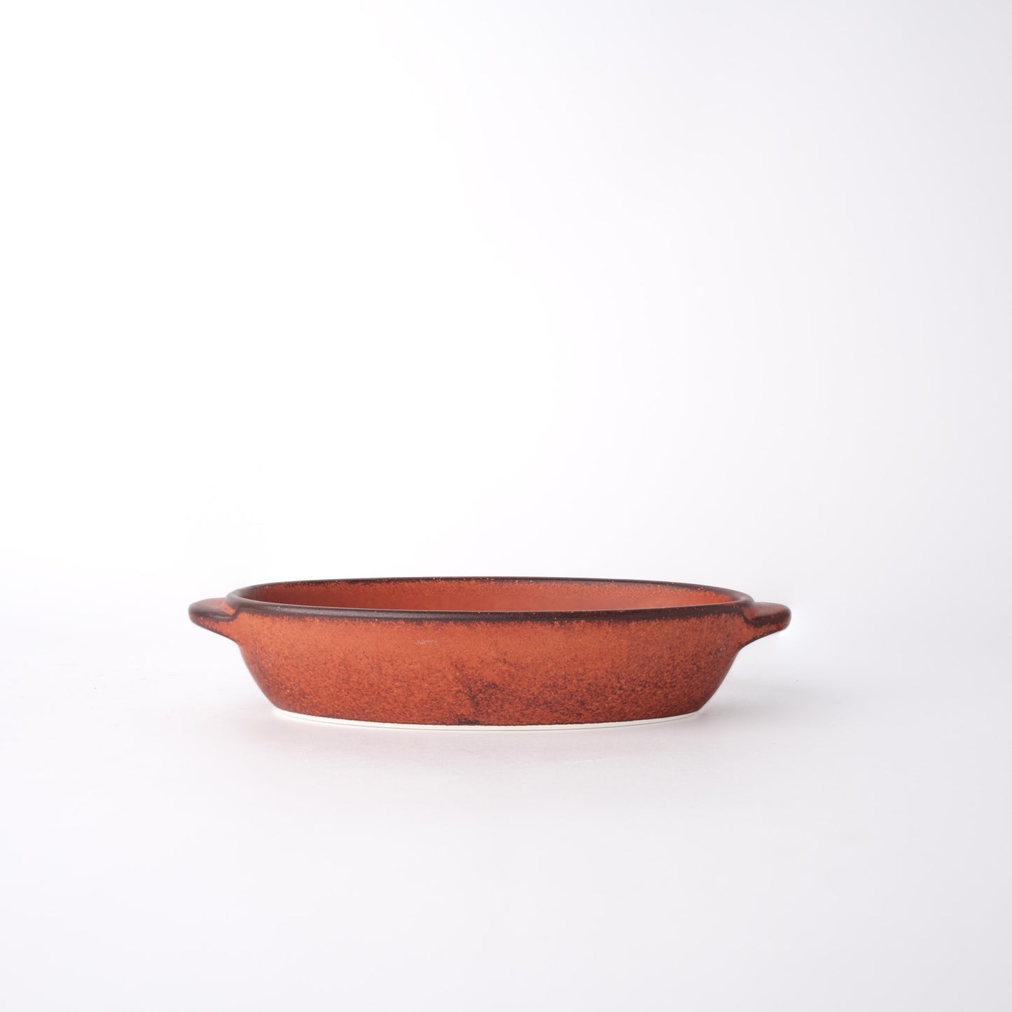 Orange Donabe Oven Pot Oval Shape